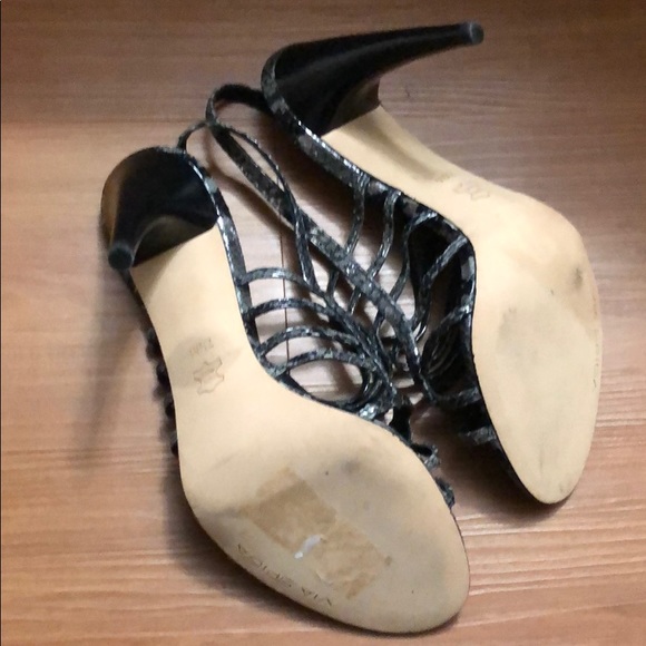 Via Spiga Snake Skin print strapped sandals Sz 7.5 - Picture 6 of 7